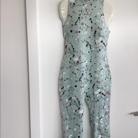 Pinklicious Green /White Jumpsuit Medium $30 - Picture 7 of 9